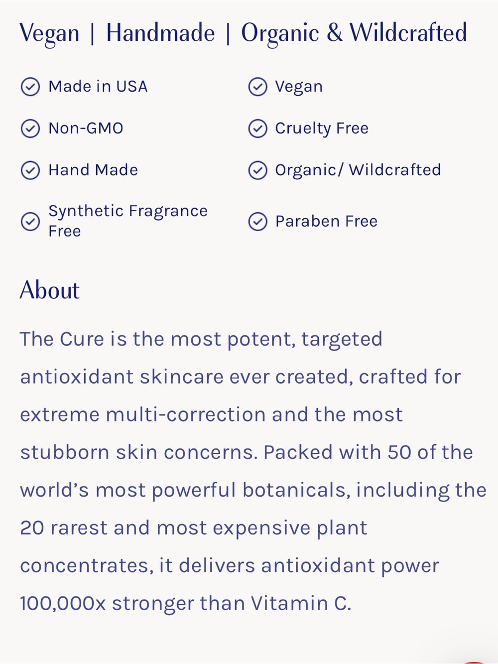 NEW! Herbal Face Food “The Cure” Spot Treatment | Unopened | Skincare | 10 mL - Picture 8 of 11